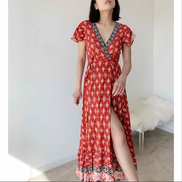 RACHEL Wrap maxi dress | - Picture 4 of 6